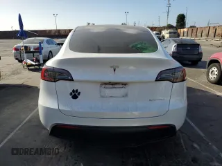 2023 Tesla Model Y Long Range with VIN 7SAYGAEE7PF619170, listed as a Copart auction lot 47647585 with 35,674 mi miles and Salvage Title. Bid and sale history available at DreamBid. Image 6.