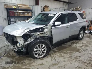 2018 Chevrolet Traverse LT Cloth with VIN 1GNEVGKW8JJ235329, listed as a Copart auction lot 47743465 with 128,779 mi miles and Salvage Title. Bid and sale history available at DreamBid. Image 1.