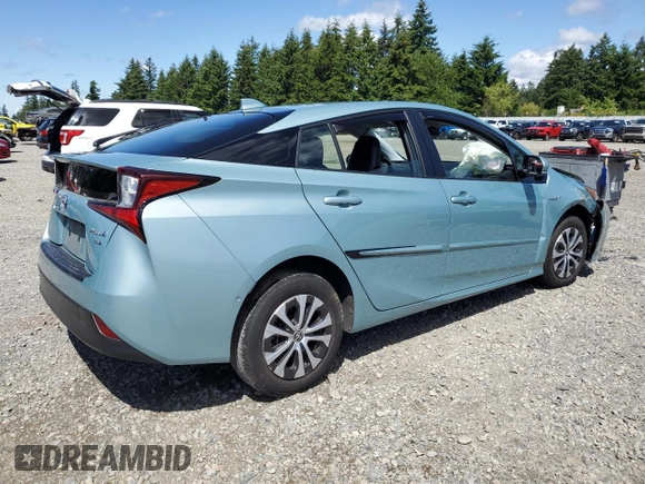 2020 Toyota Prius LE with VIN JTDL9RFU4L3015590, listed as a Copart auction lot 58533245 with 93,846 mi miles and Salvage title. Bid and sale history available at DreamBid. Image 3.