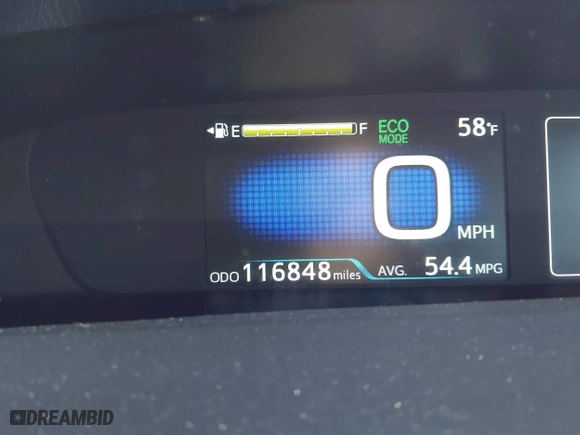 2016 Toyota Prius Two with VIN JTDKBRFU7G3529309, listed as a IAAI auction lot 41737308 with 116,848 mi miles. Bid and sale history available at carsss.com. Image 15.