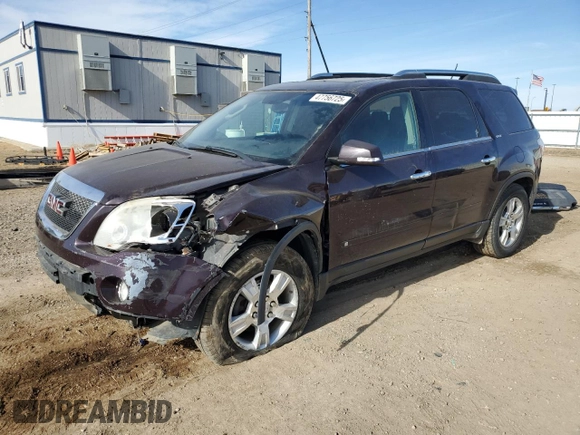 2008 GMC Acadia SLT2 with VIN 1GKEV33798J168618, listed as a Copart auction lot 47756725 with 128,452 mi miles and Salvage Title. Bid and sale history available at DreamBid. Image 1.