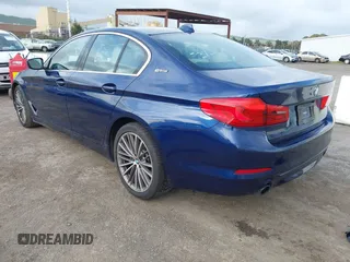 2019 BMW 5 Series 530e iPerformance with VIN WBAJA9C52KB398782, listed as a IAAI auction lot 41902660 with 37,857 mi miles. Bid and sale history available at carsss.com. Image 3.