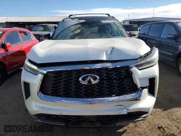2024 Infiniti QX60 Autograph with VIN 5N1DL1HU7RC333485, listed as a Copart auction lot 83618274 with 12,714 mi miles and Salvage title. Bid and sale history available at DreamBid. Image 5.