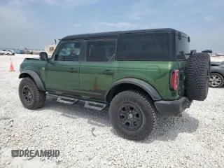 2024 Ford Bronco Wildtrak z VIN 1FMEE2BPXRLB03494, wystawiony jako Copart lot #53852225 z przebiegiem 5 166 mil mil oraz Szkoda całkowita • Salvage title. Historia ofert i sprzedaży dostępna na DreamBid. Obrazek 2.