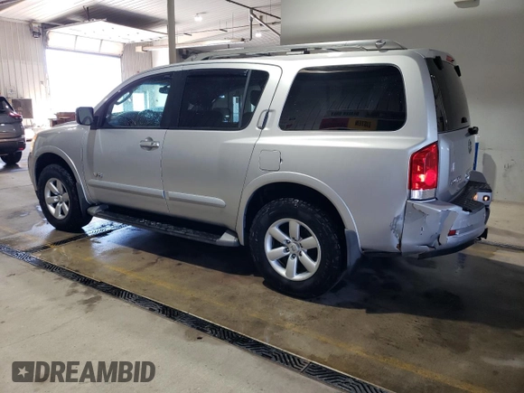 2008 Nissan Armada SE z VIN 5N1AA08C08N618736, wystawiony jako Copart lot #49589795 z przebiegiem 195 002 mil mil oraz Szkoda całkowita • Salvage title. Historia ofert i sprzedaży dostępna na DreamBid. Obrazek 2.
