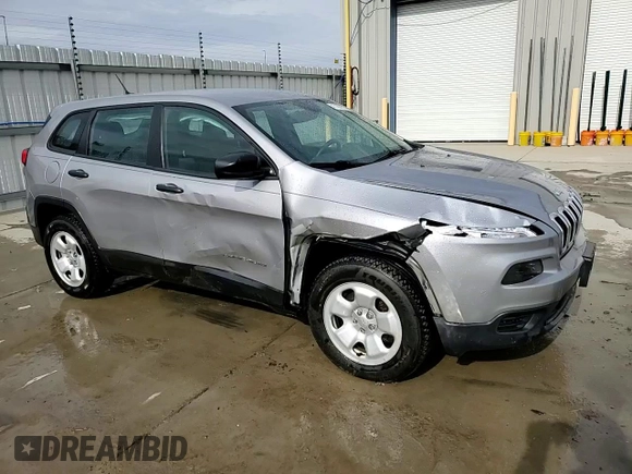 2017 Jeep Cherokee Sport with VIN 1C4PJMAB4HD220913, listed as a Copart auction lot 47193015 with 153,086 mi miles and Salvage Title. Bid and sale history available at carsss.com. Image 13.