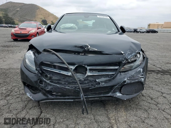 2018 Mercedes-Benz C with VIN WDDWF4JB9JR389174, listed as a Copart auction lot 55752745 with 53,332 mi miles and Clean Title. Bid and sale history available at DreamBid. Image 5.
