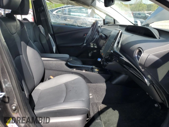 2021 Toyota Prius LE with VIN JTDKAMFP6M3190117, listed as a Copart auction lot 52938355 with 39,569 mi miles and Salvage title. Bid and sale history available at DreamBid. Image 7.