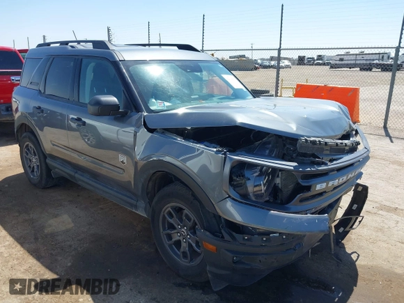 2024 Ford Bronco Sport Big Bend with VIN 3FMCR9B63RRE30980, listed as a IAAI auction lot 42314253 with 13,099 mi miles and . Bid and sale history available at DreamBid. Image 1.