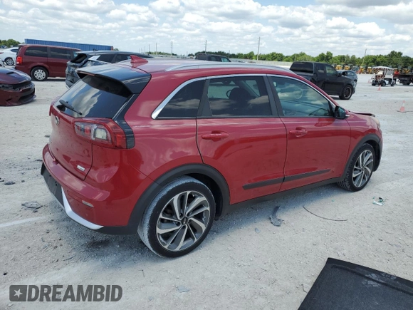2018 Kia Niro Touring with VIN KNDCE3LC1J5111263, listed as a Copart auction lot 51804444 with 104,192 mi miles and Non Repairable. Bid and sale history available at carsss.com. Image 3.