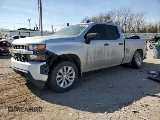 2019 Chevrolet Silverado 1500 Custom with VIN 1GCRYBEH9KZ222917, listed as a Copart auction lot 44369895 with 98,872 mi miles and Salvage Title. Bid and sale history available at DreamBid. Image 1.