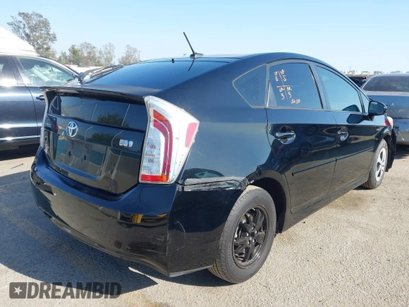 2014 Toyota Prius Four with VIN JTDKN3DU6E1740808, listed as a IAAI auction lot 41975921 with 255,493 mi miles. Bid and sale history available at carsss.com. Image 4.