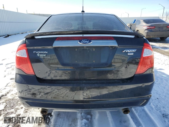 2011 Ford Fusion SPORT with VIN 3FAHP0DC1BR332413, listed as a Copart auction lot 49675235 with 296,832 mi miles and Salvage Title. Bid and sale history available at carsss.com. Image 6.