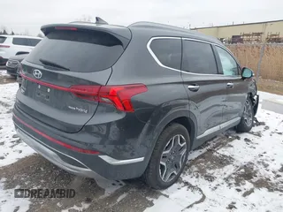 2023 Hyundai Santa Fe Hybrid SEL Premium with VIN 5NMS3DA13PH014726, listed as a IAAI auction lot 41540716 with 33,605 mi miles. Bid and sale history available at carsss.com. Image 4.