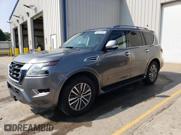 2021 Nissan Armada SL with VIN JN8AY2BB0M9790428, listed as a Copart auction lot 64024254 with 79,194 mi miles and Salvage Title. Bid and sale history available at carsss.com. Image 1.