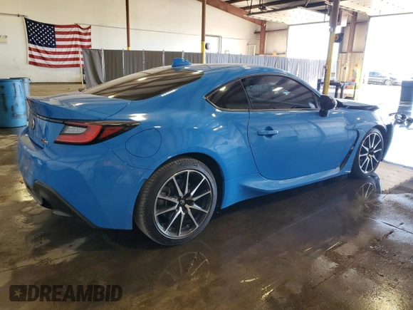 2023 Toyota 86 with VIN JF1ZNBB12P9751879, listed as a Copart auction lot 75920234 with 15,342 mi miles and Salvage Title. Bid and sale history available at DreamBid. Image 3.