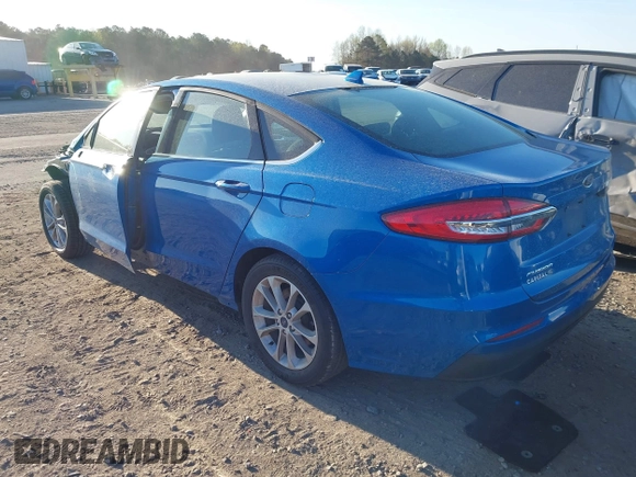 2020 Ford Fusion SE with VIN 3FA6P0HDXLR257562, listed as a IAAI auction lot 41882618 with 54,045 mi miles. Bid and sale history available at carsss.com. Image 3.