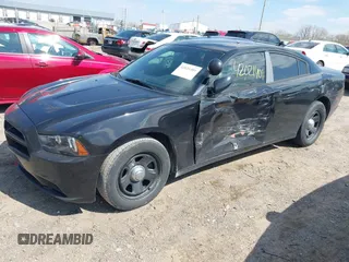 2013 Dodge Charger Police with VIN 2C3CDXAG5DH546384, listed as a IAAI auction lot 42021401 with 154,637 mi miles and . Bid and sale history available at carsss.com. Image 2.