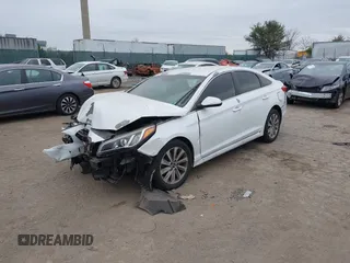 2015 Hyundai Sonata Sport with VIN 5NPE34AF4FH077344, listed as a IAAI auction lot 40833400 with 49,254 mi miles and . Bid and sale history available at DreamBid. Image 2.