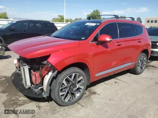 2023 Hyundai Santa Fe Calligraphy with VIN 5NMS5DALXPH529542, listed as a Copart auction lot 73350004 with 43,058 mi miles and Salvage Title. Bid and sale history available at carsss.com. Image 1.