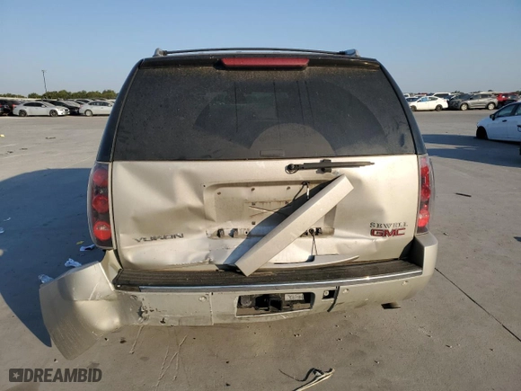 2007 GMC Yukon Denali with VIN 1GKFK63867J293789, listed as a Copart auction lot 75705004 with 0 mi miles and Salvage Title. Bid and sale history available at carsss.com. Image 6.