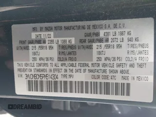 2023 Mazda CX-30 S Carbon Edition with VIN 3MVDMBCM5PM514304, listed as a IAAI auction lot 41795899 with 31,993 mi miles and . Bid and sale history available at DreamBid. Image 9.
