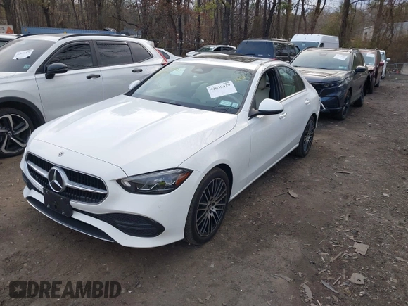 2023 Mercedes-Benz C 300 with VIN W1KAF4HB0PR099804, listed as a IAAI auction lot 42030429 with 35,588 mi miles and . Bid and sale history available at DreamBid. Image 2.