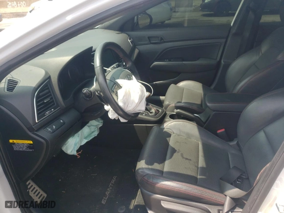 2018 Hyundai Elantra Sport with VIN KMHD04LB3JU539207, listed as a Copart auction lot 51573023 with 50,891 mi miles and Salvage Title. Bid and sale history available at carsss.com. Image 7.