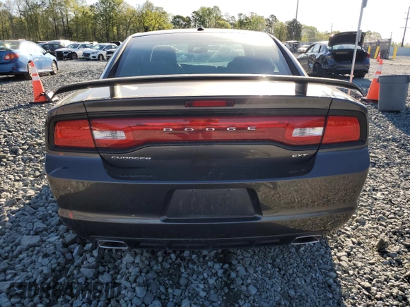 2014 Dodge Charger SXT with VIN 2C3CDXHG7EH238396, listed as a Copart auction lot 52181305 with 129,599 mi miles and Salvage Title. Bid and sale history available at carsss.com. Image 6.