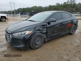 2017 Hyundai Elantra SE with VIN 5NPD74LFXHH100447, listed as a Copart auction lot 45819115 with 101,187 mi miles and Salvage title. Bid and sale history available at DreamBid. Image 1.