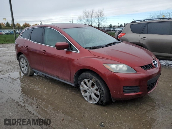2007 Mazda CX-7 Sport with VIN JM3ER293370158676, listed as a Copart auction lot 81579654 with 130,682 mi miles and Salvage Title. Bid and sale history available at carsss.com. Image 4.