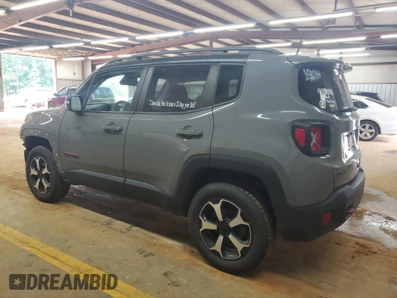 2020 Jeep Renegade Trailhawk с VIN ZACNJBC18LPL04515, выставлен на аукционе Copart как лот 59197775 с пробегом 122 615 миль миль и Списание • Salvage title. История ставок и продаж доступна на DreamBid. Изображение 2.
