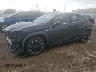 2021 Lexus UX 250h F Sport z VIN JTHR9JBH7M2041966, wystawiony jako Copart lot #49677335 z przebiegiem 27 880 mil mil oraz Szkoda całkowita • Salvage title. Historia ofert i sprzedaży dostępna na DreamBid. Obrazek 1.