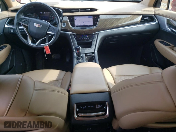 2023 Cadillac XT6 Premium Luxury with VIN 1GYKPERS0PZ179033, listed as a Copart auction lot 42853465 with 26,321 mi miles and Salvage Title. Bid and sale history available at DreamBid. Image 8.