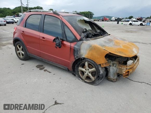2009 Suzuki SX4 Man Touring Pkg AWD with VIN JS2YB417096202868, listed as a Copart auction lot 62239544 with 0 mi miles and Salvage Title. Bid and sale history available at carsss.com. Image 4.