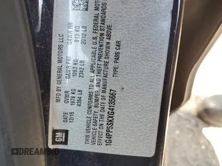 2016 Buick Verano with VIN 1G4PP5SKXG4135667, listed as a Copart auction lot 64249164 with 152,974 mi miles and Salvage Title. Bid and sale history available at carsss.com. Image 13.
