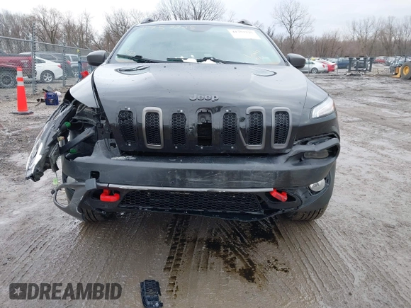 2016 Jeep Cherokee Trailhawk with VIN 1C4PJMBS6GW113069, listed as a IAAI auction lot 41757725 with 125,029 mi miles. Bid and sale history available at carsss.com. Image 13.