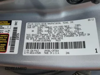 2012 Toyota Tundra z VIN 5TFUM5F1XCX039466, wystawiony jako Copart lot #53440515 z przebiegiem 246 012 mil mil oraz Szkoda całkowita • Salvage title. Historia ofert i sprzedaży dostępna na DreamBid. Obrazek 12.