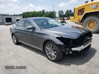 2018 Genesis G80 3.8L with VIN KMHGN4JE0JU238650, listed as a Copart auction lot 63099184 with 83,392 mi miles and Salvage Title. Bid and sale history available at carsss.com. Image 4.