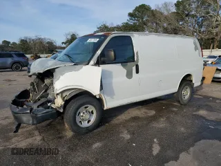 2012 Chevrolet Express Cargo with VIN 1GCWGFFAXC1105507, listed as a Copart auction lot 45477305 with 344,269 mi miles and Salvage title. Bid and sale history available at DreamBid. Image 1.