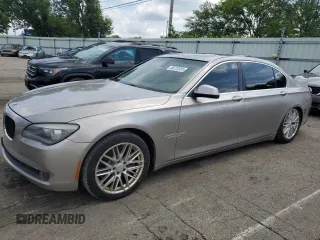 2012 BMW 7 Series 750Li xDrive with VIN WBAKC8C57CC437001, listed as a Copart auction lot 58723355 with 107,822 mi miles and Salvage title. Bid and sale history available at DreamBid. Image 1.