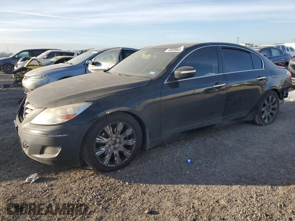 2009 Hyundai Genesis with VIN KMHGC46E69U029097, listed as a Copart auction lot 48698605 with 217,263 mi miles and Salvage Title. Bid and sale history available at DreamBid. Image 1.