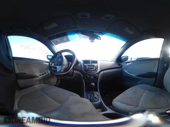 2013 Hyundai Accent GLS with VIN KMHCT4AE0DU498233, listed as a IAAI auction lot 41184704 with 1 mi miles. Bid and sale history available at carsss.com. Image 17.