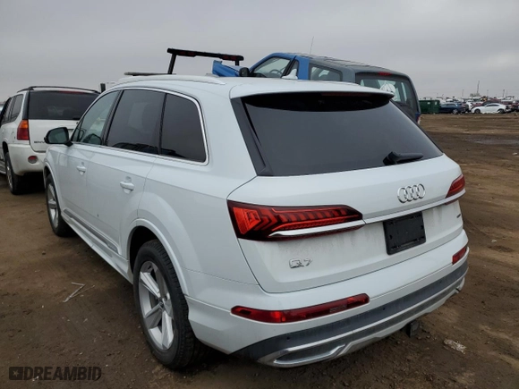 2020 Audi Q7 Premium with VIN WA1AXAF77LD001065, listed as a Copart auction lot 42515984 with 26,796 mi miles. Bid and sale history available at carsss.com. Image 2.