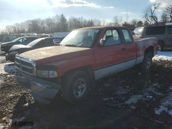 1996 Dodge Ram 1500 with VIN 3B7HC13Y2TG199604, listed as a Copart auction lot 42132025 with 183,774 mi miles and Salvage Title. Bid and sale history available at carsss.com. Image 1.