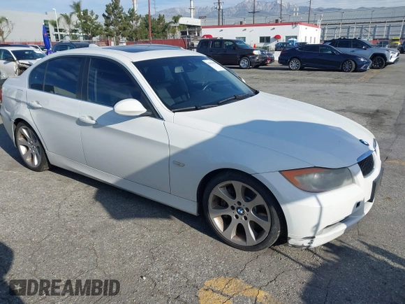 2008 BMW 3 Series 335i with VIN WBAVB73508VH25502, listed as a IAAI auction lot 41851909 with 184,673 mi miles and . Bid and sale history available at DreamBid. Image 1.