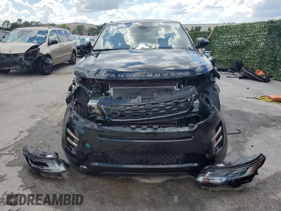 2023 Land Rover Range Rover Evoque Dynamic SE with VIN SALZL2FX5PH222455, listed as a Copart auction lot 60497634 with 8,831 mi miles and Non Repairable. Bid and sale history available at carsss.com. Image 5.