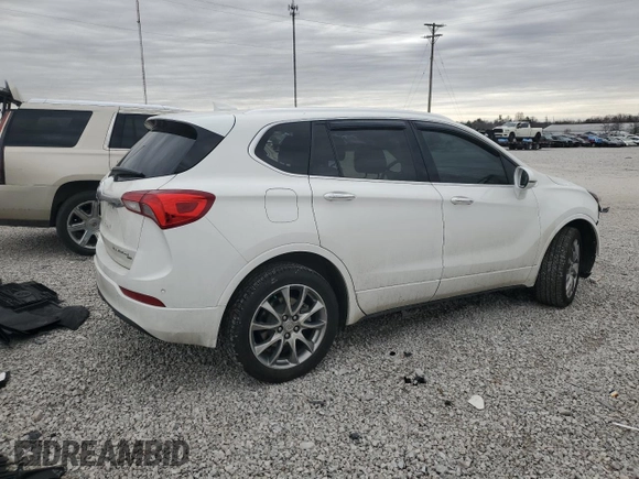 2020 Buick Envision Essence with VIN LRBFX2SA0LD199795, listed as a Copart auction lot 47567885 with 63,738 mi miles and Salvage Title. Bid and sale history available at DreamBid. Image 3.
