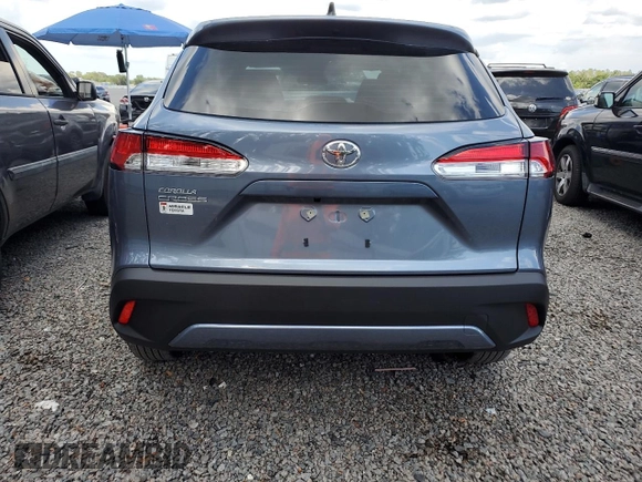 2025 Toyota Corolla Cross L with VIN 7MUAAAAG4SV134423, listed as a Copart auction lot 58827045 with 2,147 mi miles and Salvage title. Bid and sale history available at DreamBid. Image 6.