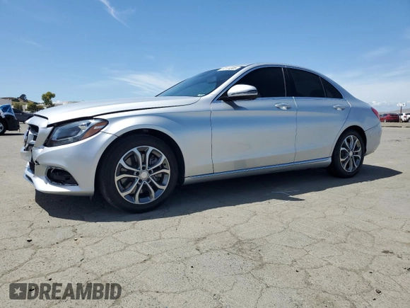 2016 Mercedes-Benz C 300 with VIN 55SWF4JB6GU144159, listed as a Copart auction lot 57174505 with 84,837 mi miles and Salvage title. Bid and sale history available at DreamBid. Image 1.